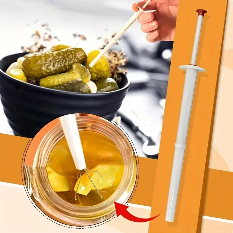 Plastic Pickle Pincher Tool – Ergonomic Grabber for Kitchen Food Prep