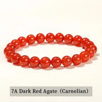 Natural Stone Bead Bracelet – Healing Crystal Gemstone Jewelry for Men and Women