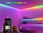 Addressable COB LED Strip Light – RGBIC WIFI Tape for Smart Home Decor