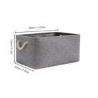 Linen Folding Storage Basket – Fabric Organizer for Wardrobe and Laundry
