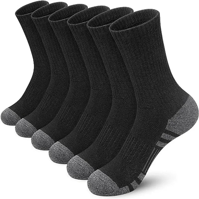 Athletic Football Socks – Soft Ground-Gripping Crew for Men's Gym Training