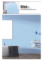 Self-Adhesive 3D Foam Brick Wallpaper – Waterproof Wall Decor for Home Living