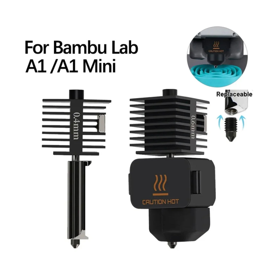 Hardened Steel Hotend Kit – High Speed Nozzles for Bambu Lab 3D Printers