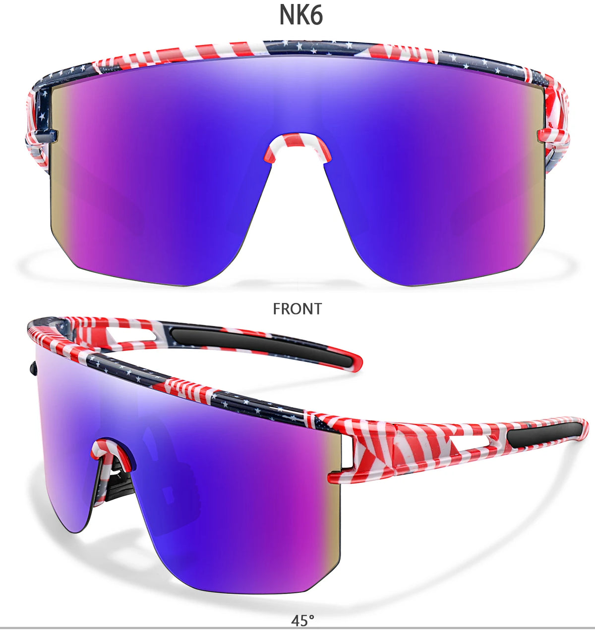 Kids Sport Cycling Sunglasses – UV400 Youth Eyewear for Outdoor Bike Baseball