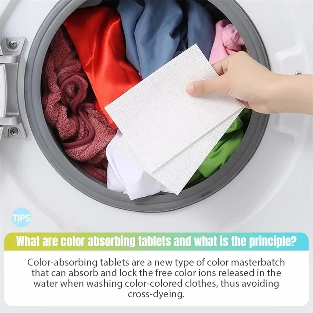 Color Catcher Laundry Sheets – Stain Absorbing Fabric for Mixed Washes