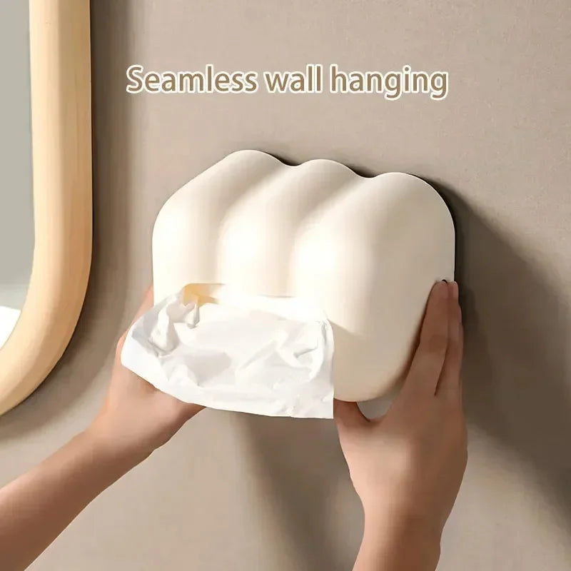 Cloud Tissue Box Holder – Wall Mounted Decorative Ornament for Home and Car