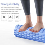 33cm Foam Yoga Massage Roller – Textured Grid Muscle Recovery for Gym Training