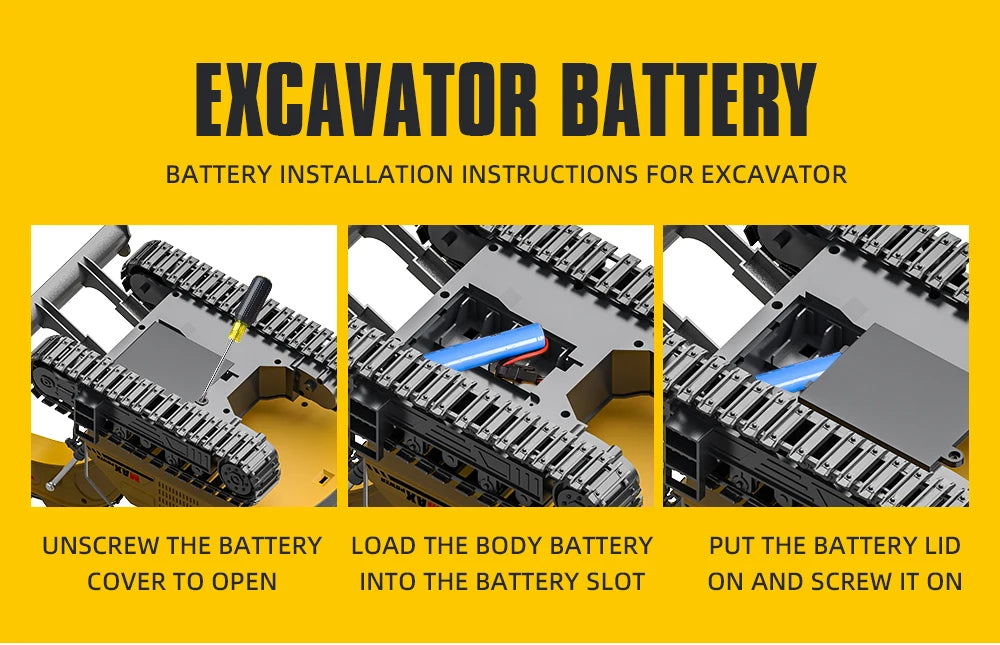 Alloy RC Excavator Toy – 2.4G Remote Control Engineering Truck for Kids