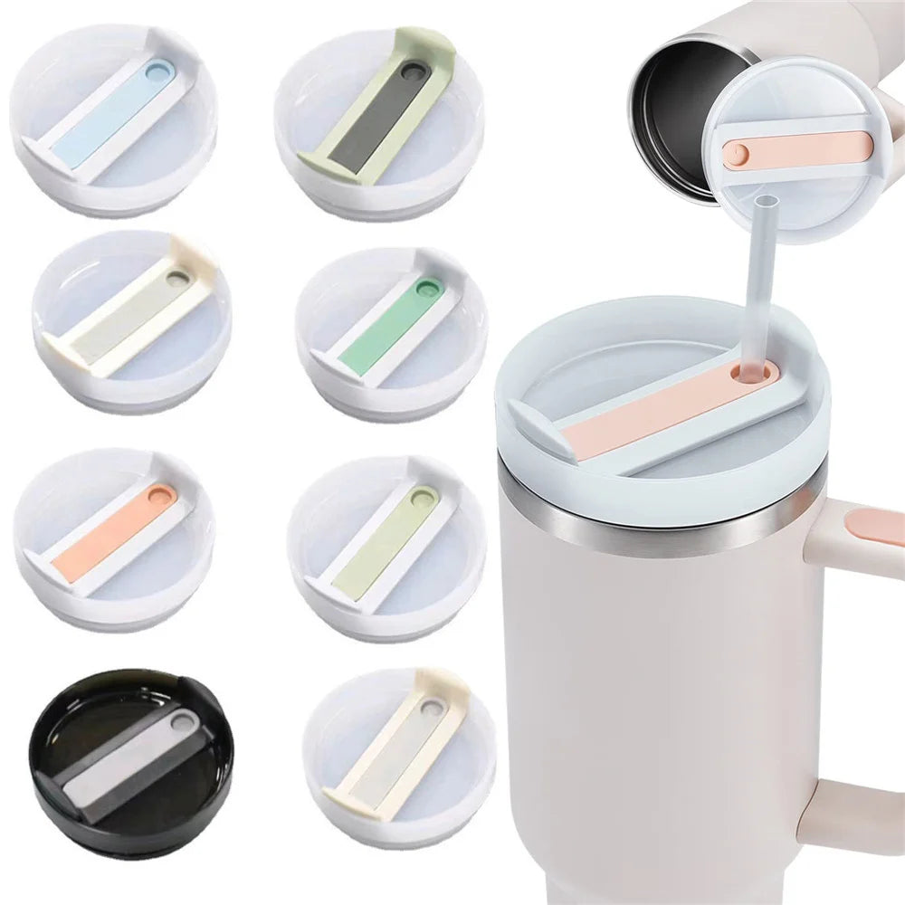 Silica Gel Replacement Lids – 40 Oz Leakproof Covers for Stanley Quencher Tumbler