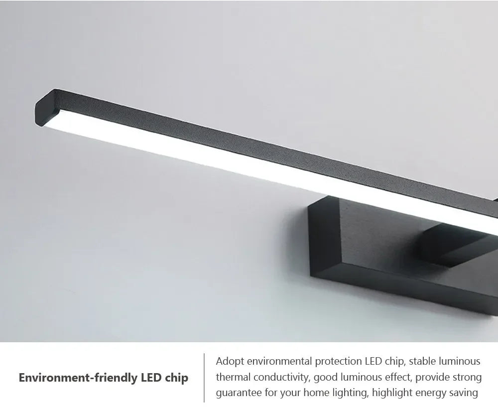 Modern LED Wall Mirror Light – Waterproof Bathroom Vanity Lamp for Makeup