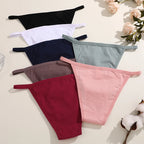 Cotton Low Rise Briefs – Metal Ring Hollow Panties for Women M-2XL