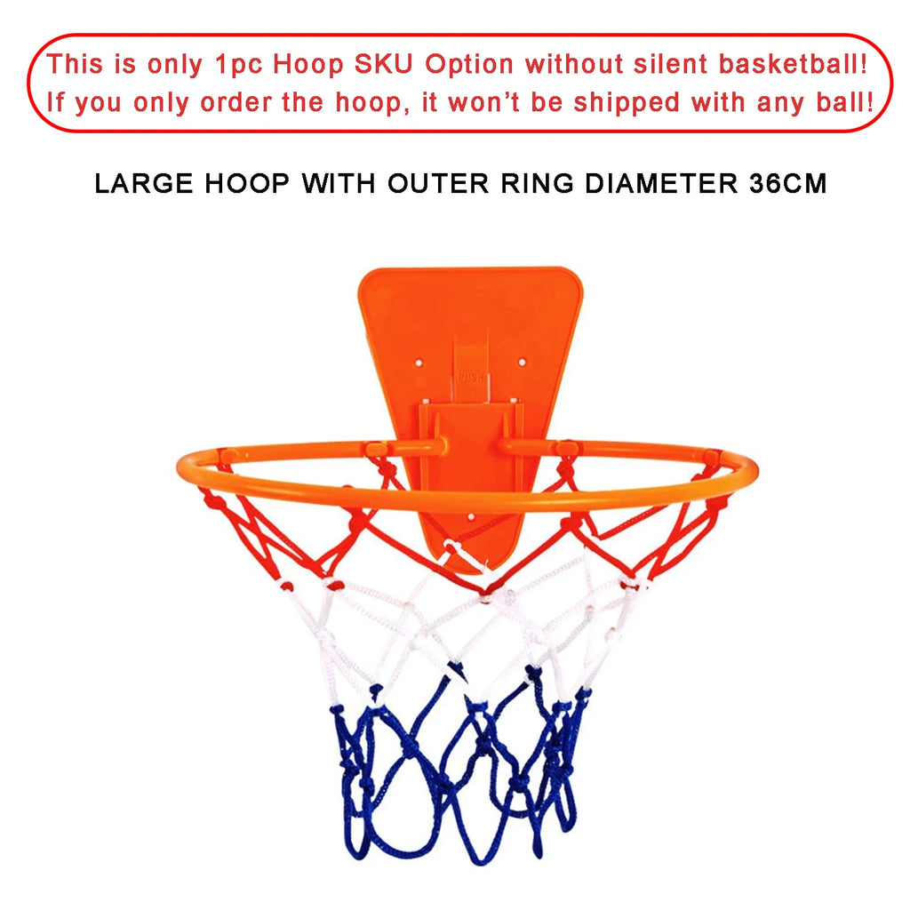 Silent Foam Basketball – Size 7 Airless Ball for Indoor Dribbling Training