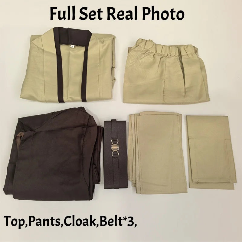 Jedi Knight Robe – Hooded Men's Tunic for Halloween Cosplay Costume