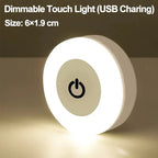 Magnetic USB LED Night Light – Portable Rechargeable Lamp for Bedroom and Kitchen