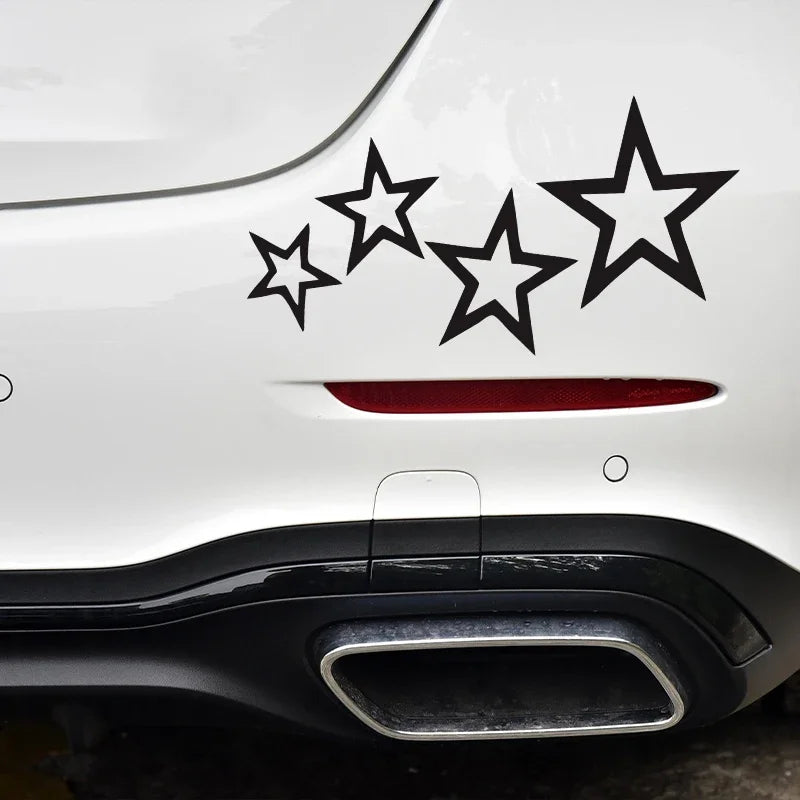 Star Vinyl Car Decal – 12x24cm Waterproof Sticker for Truck Bumper Window