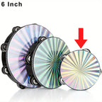 Double Row Radiant Tambourine – Handheld Rhythm Percussion for Music Education