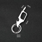 Metal Vernier Caliper Keychain – Miniature Bottle Opener for Car Accessories