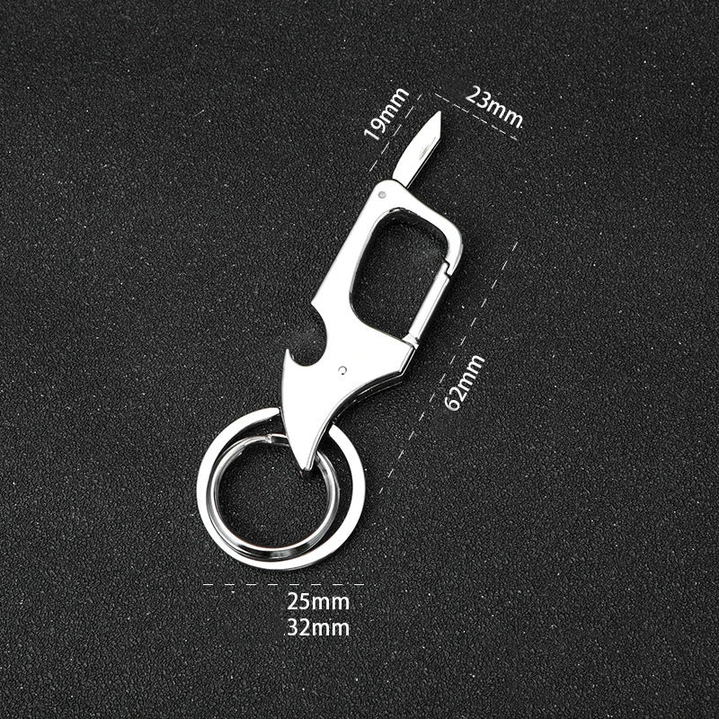 Metal Vernier Caliper Keychain – Miniature Bottle Opener for Car Accessories