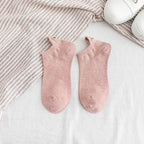Embroidered Expression Ankle Socks – Kawaii Cotton Fashion for Casual Wear