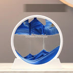 3D Moving Sand Art Frame – Dynamic Liquid Hourglass for Office Home Decor