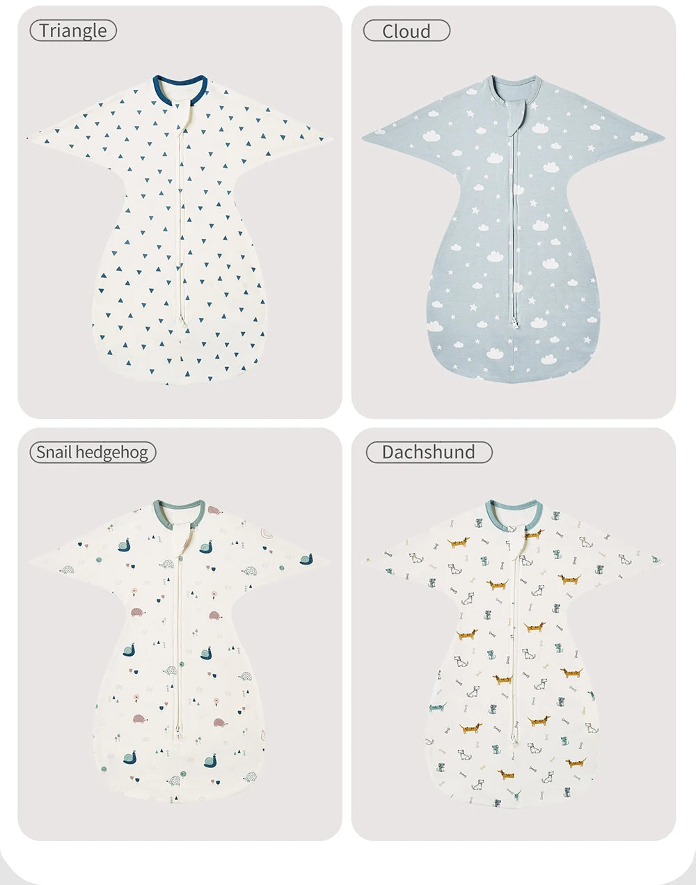Cotton Baby Sleeping Bag – Anti-Shock Swaddle for Newborn Sleep