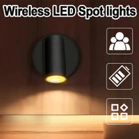 Wireless Magnetic LED Wall Light – Rechargeable Dimmable Lamp for Room Decor