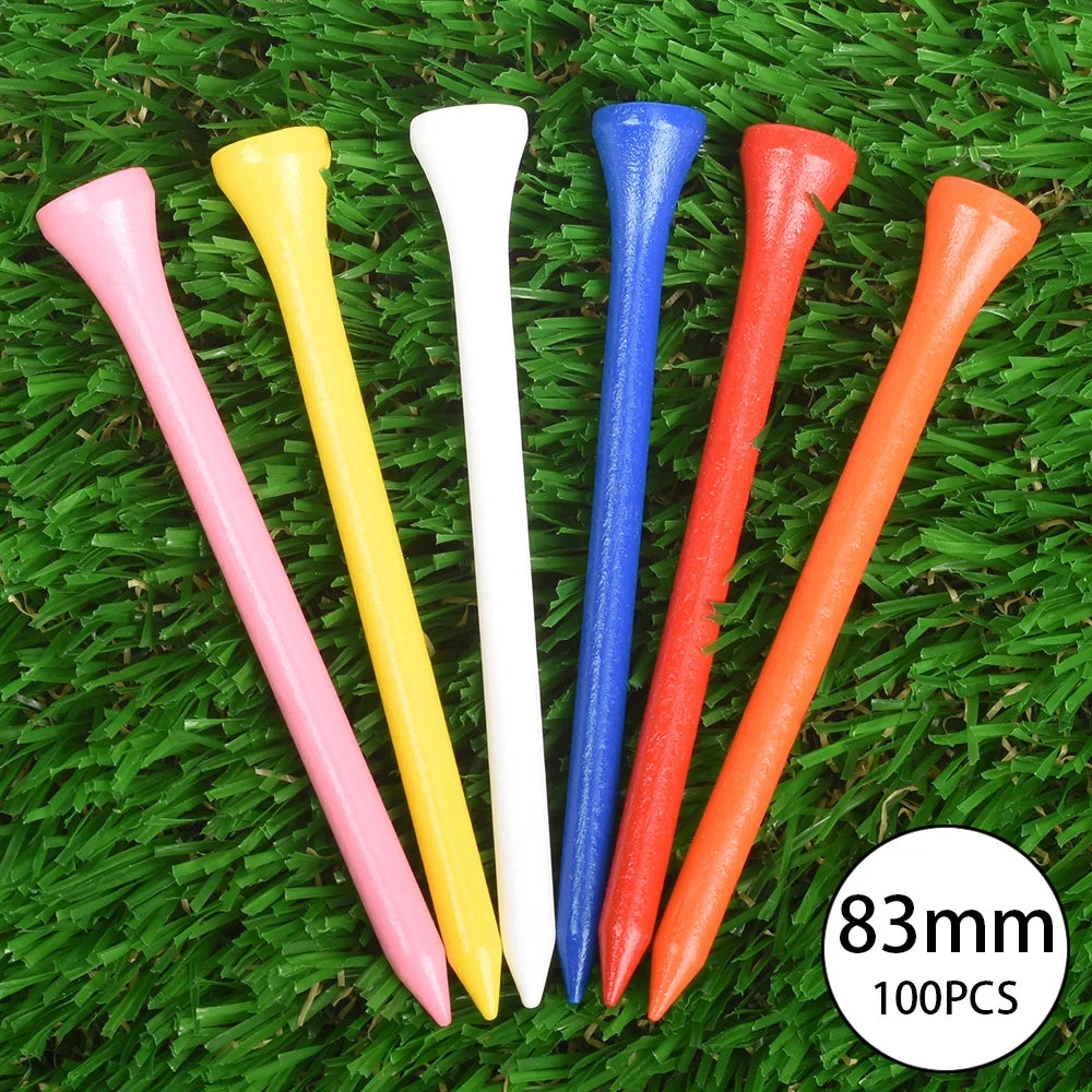 Mixed Color Wooden Golf Tees – Durable Training Accessories for Golfers