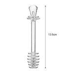 Glass Honey Dipper Stick – Drizzle Spoon for Kitchen Cooking and Tea Stirring