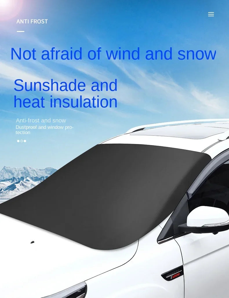 Magnetic Windshield Snow Cover – Insulated Frost Shield for Winter Car Care