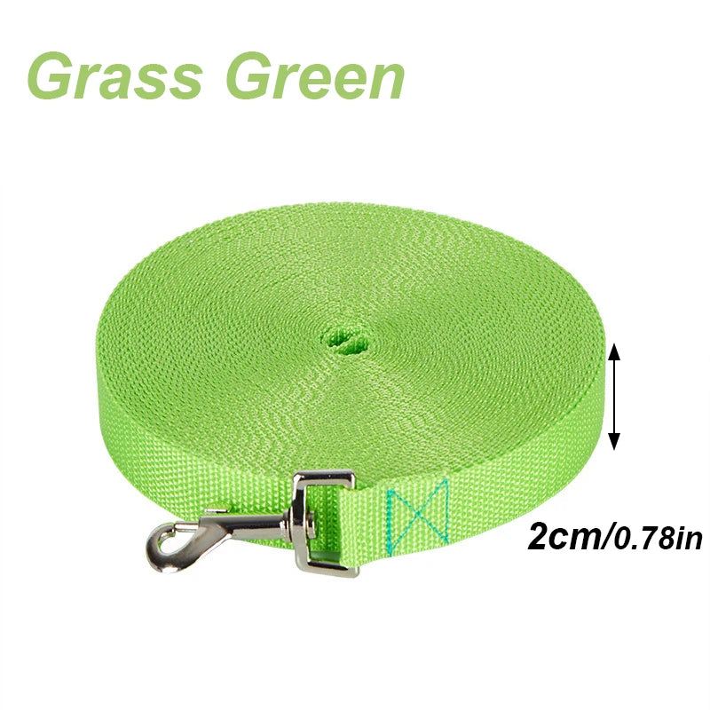 Durable Nylon Dog Leash – Long Training Lead for Small and Large Dogs