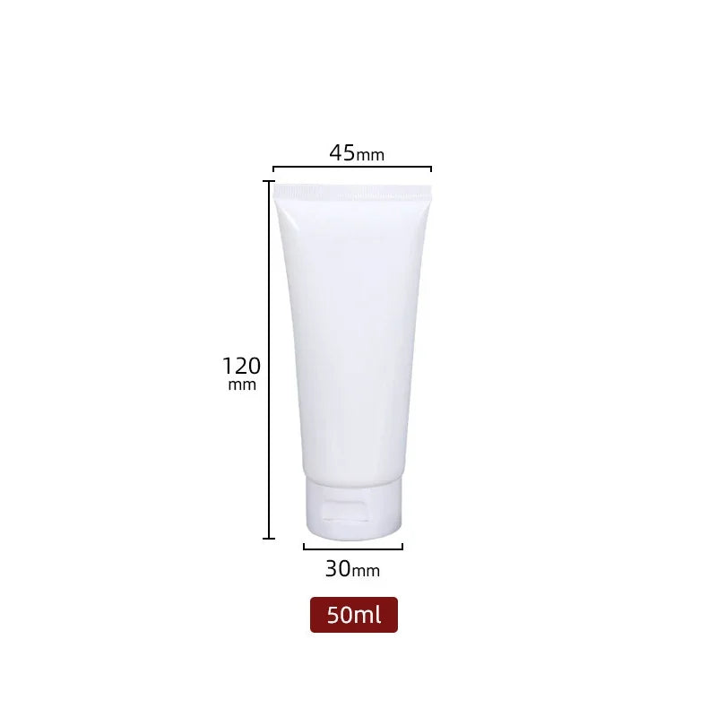 Empty Plastic Cosmetic Squeeze Tubes – Travel Size Refillable Containers for Toiletries