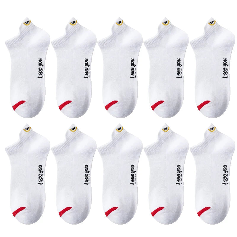 Breathable Ankle Socks – Thin Low-Cut Athletic Wear for Men and Women