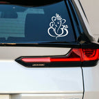 Lord Ganesha Reflective Decal – Waterproof Sticker for Motorcycle Fuel Tank