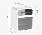 Wall Mounted Toilet Paper Holder – Double Layer Storage for Bathroom Organization