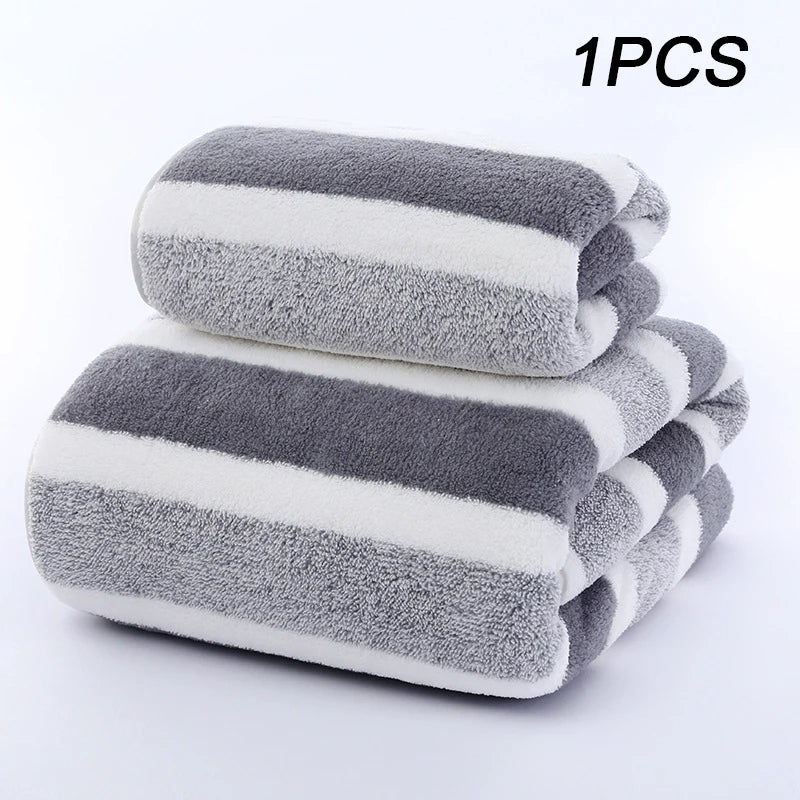 Bamboo Charcoal Coral Velvet Bath Towel – Super Absorbent for Daily Bathroom Use