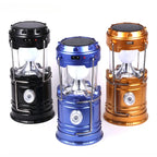 Collapsible Solar LED Camping Lantern – USB Rechargeable Light for Outdoor Hiking