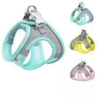 Adjustable Breathable Dog Harness – Safety Vest for Small Pets