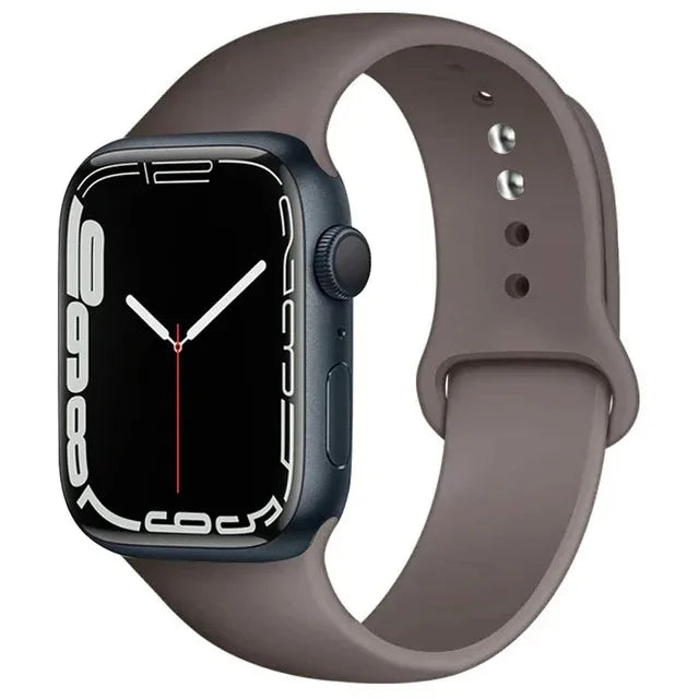 Silicone Apple Watch Sport Band – Adjustable Strap for Series 1-11 and Ultra