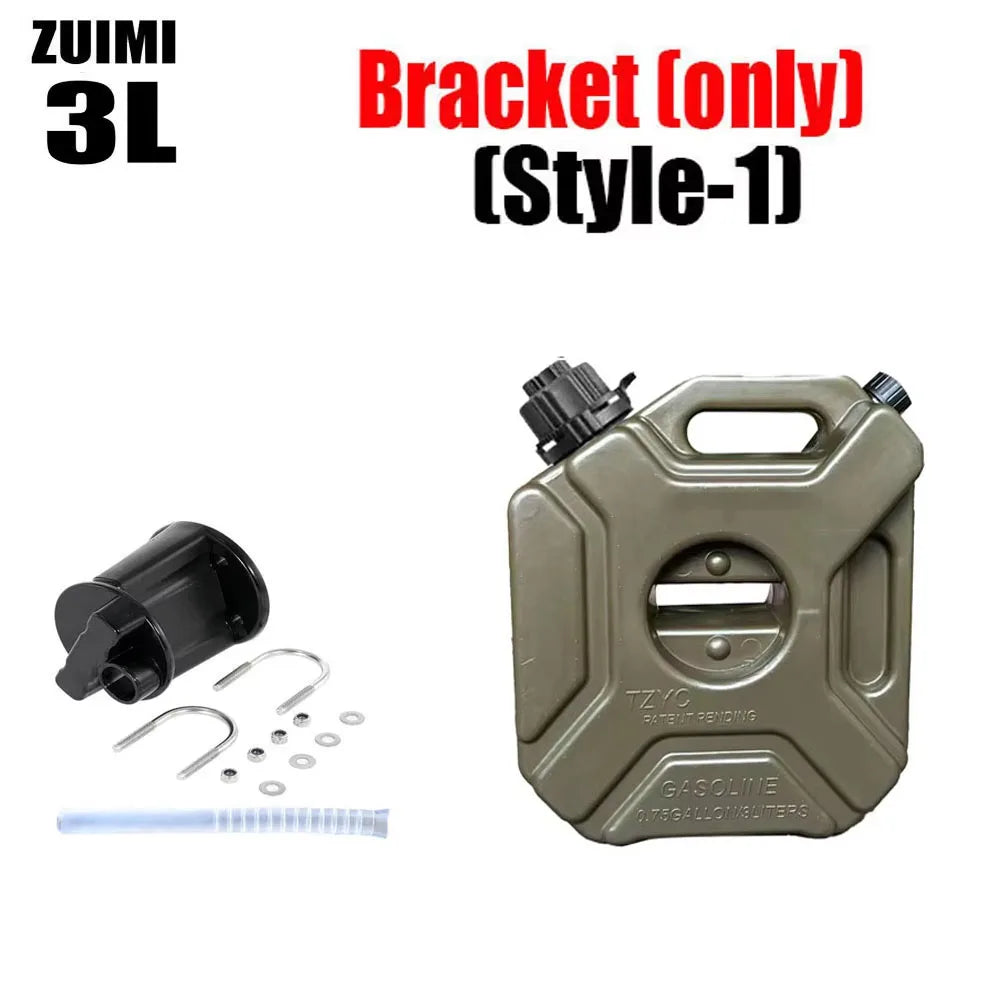 5L Plastic Fuel Canister – Lockable Backup Tank for Motorcycle SUV Storage