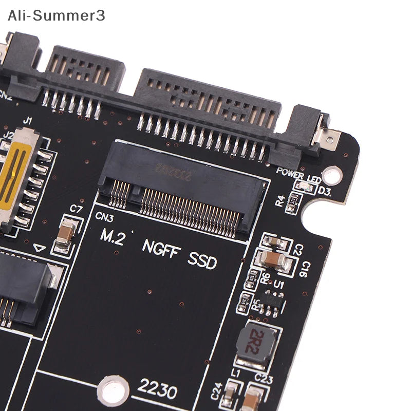 M.2 NGFF and mSATA SSD to SATA Adapter Board for Disk Conversion