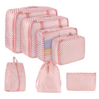 Mesh Travel Packing Cubes – Luggage Organizer Set for Suitcase Storage