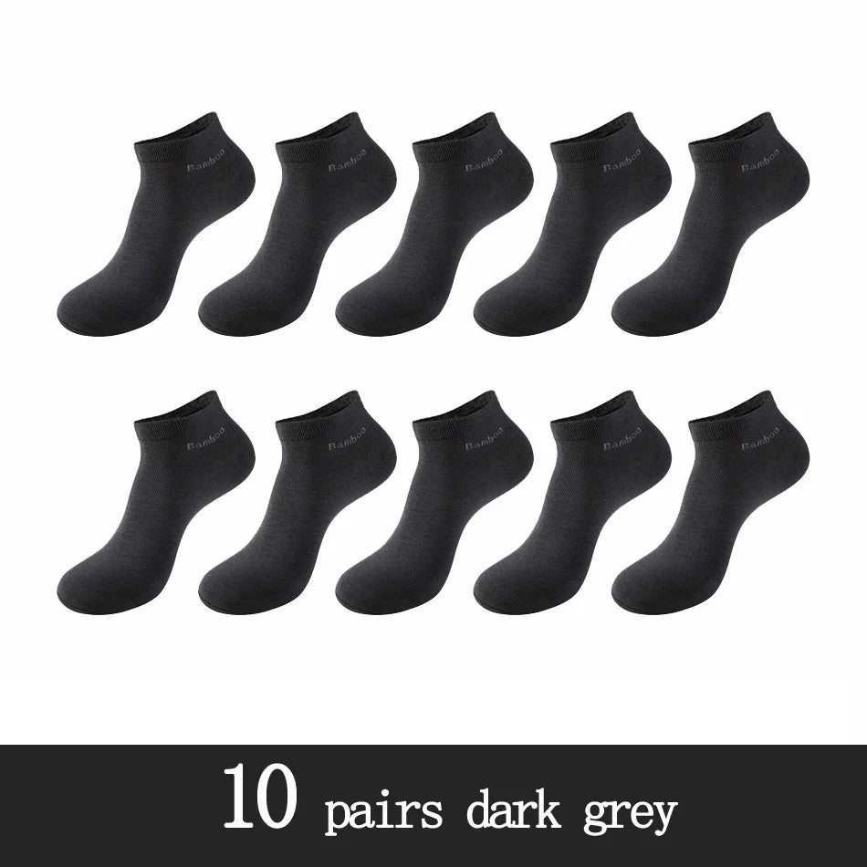 Bamboo Fiber Ankle Socks – Breathable Anti-Bacterial Footwear for Daily Casual Wear