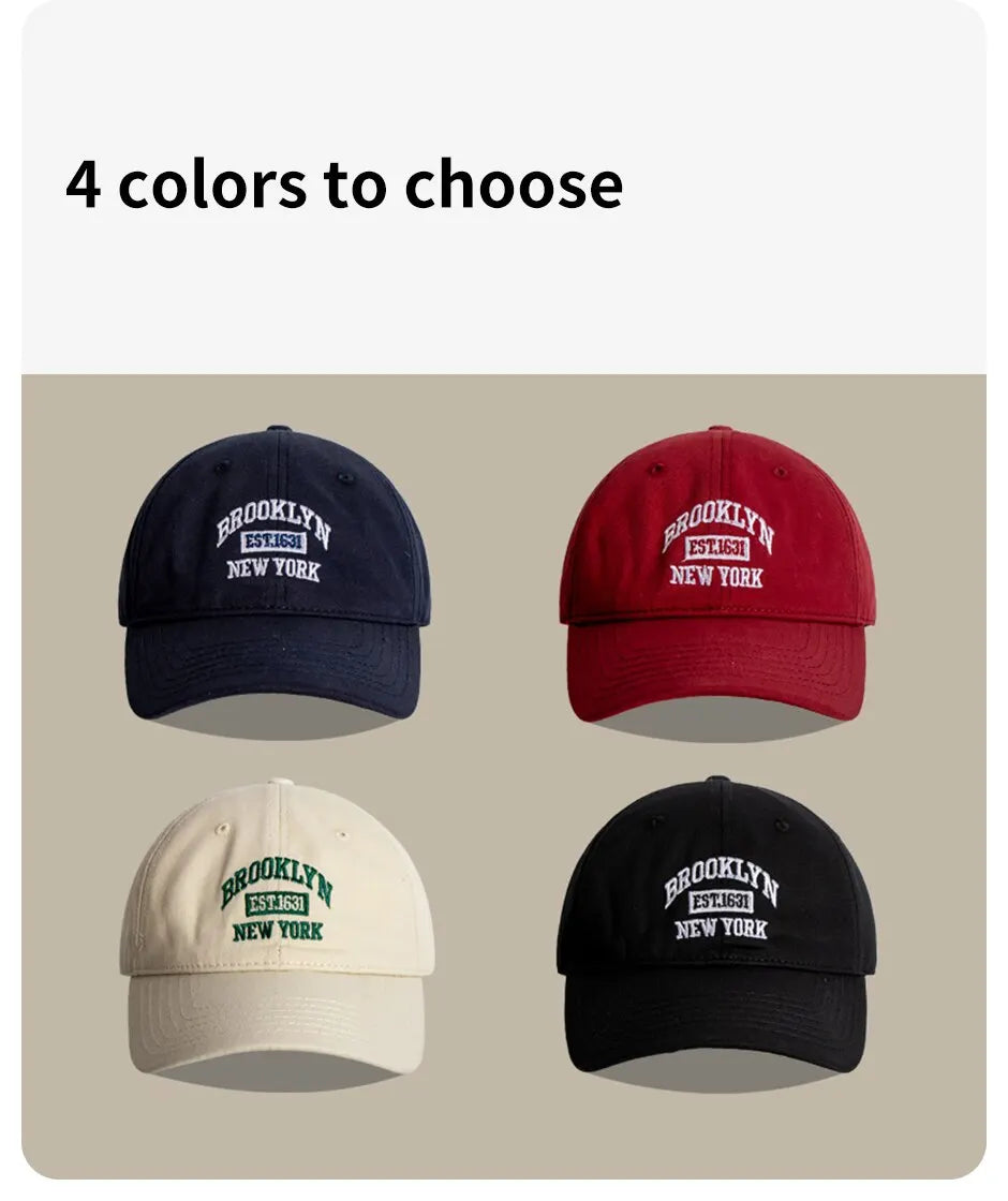 Embroidered Letter Baseball Cap – Adjustable Snapback for Outdoor Sports