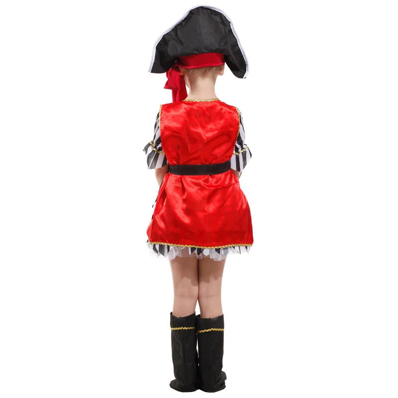 Girls Pirate Costume Set – Adventure Outfit for Halloween Cosplay