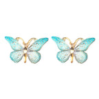 Acrylic Butterfly Beads – 25x38mm Gradient Charms for DIY Jewelry Making