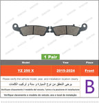 Sintered Brake Pads – Front or Rear Set for Yamaha YZ Motocross Racing