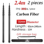 Carbon Fiber Telescopic Tarp Pole – Adjustable 3m Lightweight Camping Gear