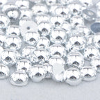 White AB Flatback Pearls – Assorted Size Beads for DIY Crafts and Jewelry
