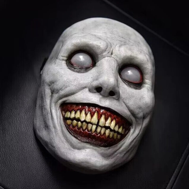 Latex Demon Horror Mask – Creepy Exorcist Prop for Halloween Cosplay
