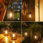 Solar LED Hanging Lantern – Waterproof Decorative Lamp for Outdoor Lighting